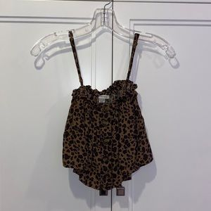 American Eagle Cheetah Print Tank Top SIZE XS